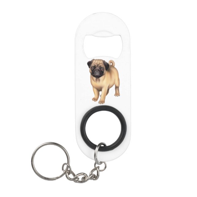 Porte-clé Décapsuleur Jeune ouvreur de bouteille amical de chien de (Devant)