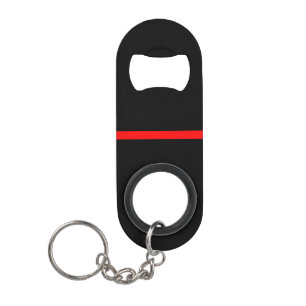 Porte-clé Décapsuleur La déclaration symbolique de la fine ligne rouge s