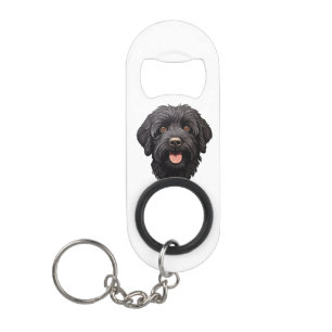 Porte-clé Décapsuleur Labradoodle Chien noir
