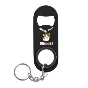 Porte-clé Décapsuleur Le cochon de Guinée Wheek ! Roue !