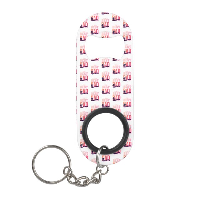 Porte-clé Décapsuleur Le Meilleur Papa du Monde (Devant)