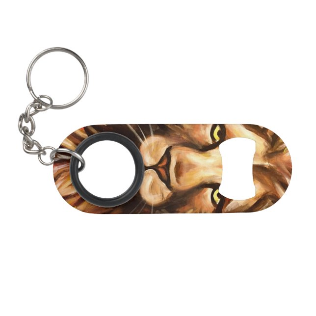 Porte-clé Décapsuleur Le visage du lion (Devant (Horizontal))