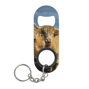 Porte-clé Décapsuleur Les Hautes-Terres d'or : La grâce des vaches de co