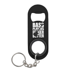 Porte-clé Décapsuleur Les joueurs de basse mieux doigts