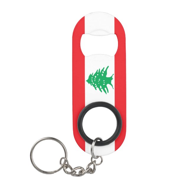 Porte-clé Décapsuleur Liban National Pride Patriotic (Devant)