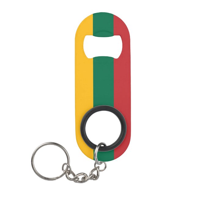 Porte-clé Décapsuleur Lituanie Pride nationale patriotique (Devant)