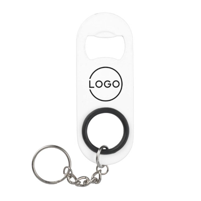 Porte-clé Décapsuleur Logo d'entreprise personnalisé (Devant)