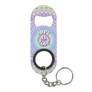 Porte-clé Décapsuleur Love Is Love Pride Porte-clés Ouvre-bouteille
