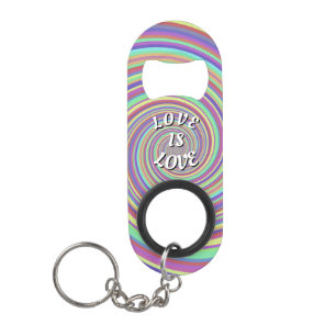 Porte-clé Décapsuleur Love Is Love Pride Porte-clés Ouvre-bouteille