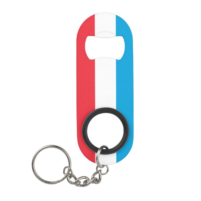 Porte-clé Décapsuleur Luxembourg Pride nationale patriotique (Devant)