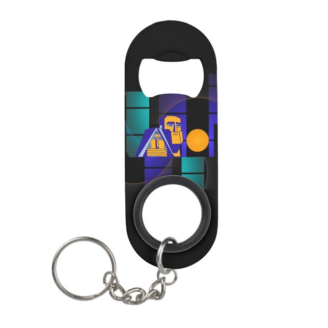 Porte-clé Décapsuleur Mamig Babig Mini Ouverture de bouteille avec Porte (Devant)