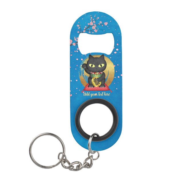 Porte-clé Décapsuleur Maneki Neko Lucky Poilue (Devant)