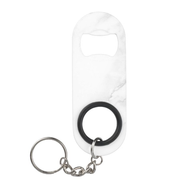 Porte-clé Décapsuleur Marbre Blanc (Devant)