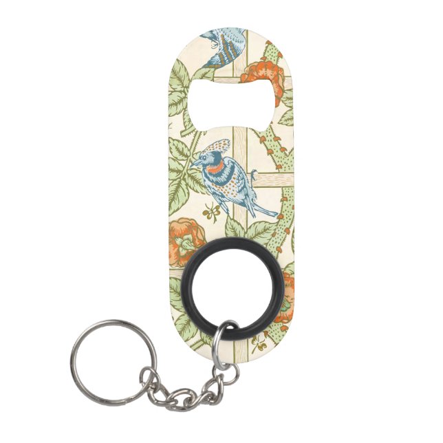 Porte-clé Décapsuleur Modèle sans couture de treillis de William Morris  (Devant)