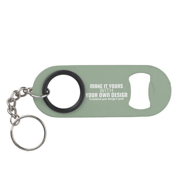 Porte-clé Décapsuleur Modèle vierge personnalisé (Dos Horizontal)