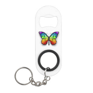 Porte-clé Décapsuleur Monarque papillon arc-en-ciel