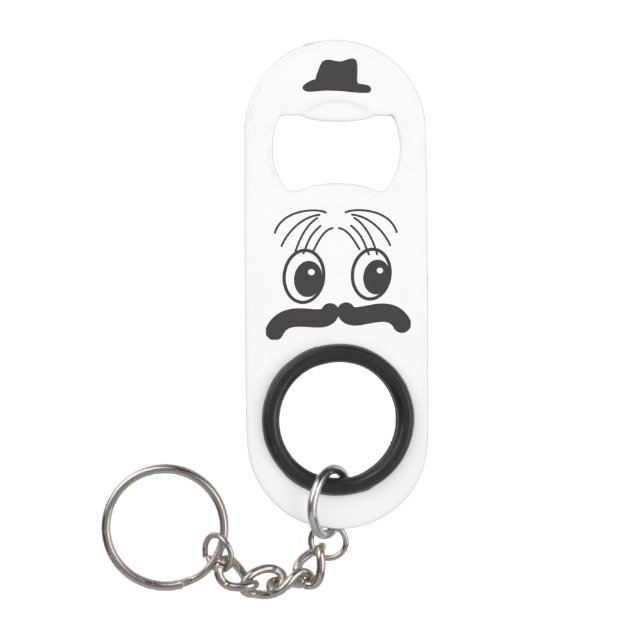 Porte-clé Décapsuleur Monogram Guy © Mustache Casquette Porte - clé Bott (Devant)
