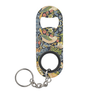 Porte-clé Décapsuleur Morris Voleur de Fraises Bleu Nuit Art Fin Vintage