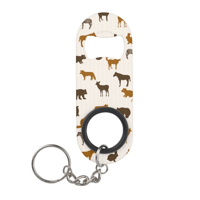 Porte-clé Décapsuleur Motif animal 1 (Devant)