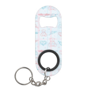Porte-clé Décapsuleur motif de bébé avec l'ours de nounours