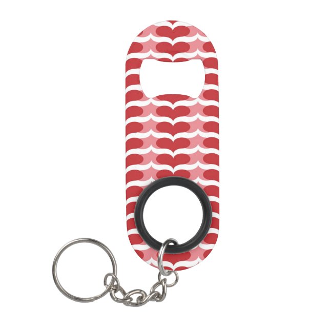 Porte-clé Décapsuleur Motif de coeur (Devant)