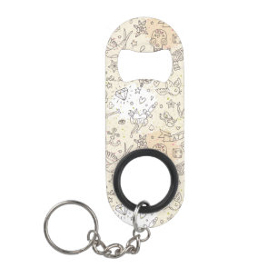 Porte-clé Décapsuleur Motif de concept de tatouage