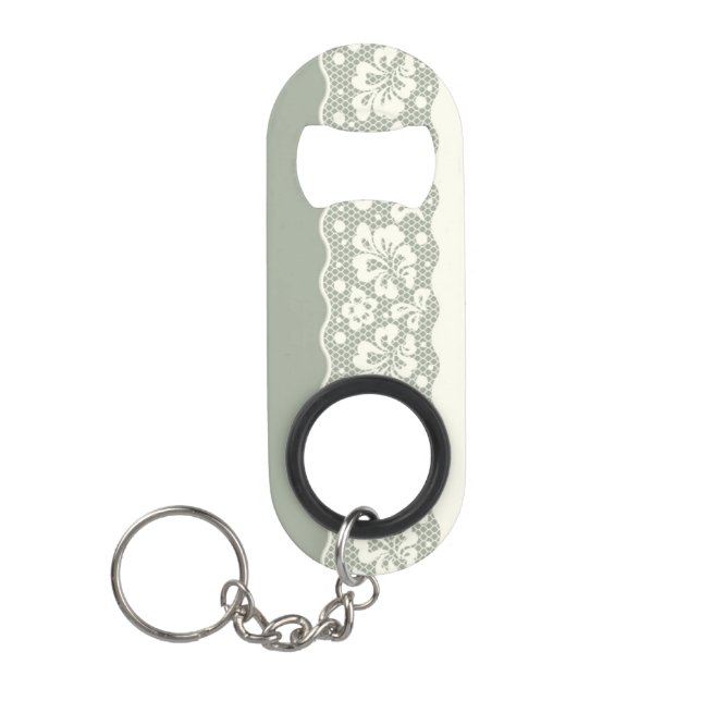 Porte-clé Décapsuleur Motif de dentelle, cru 5 de fleur (Devant)