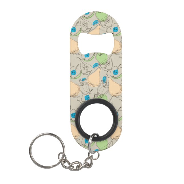 Porte-clé Décapsuleur Motif de fruits (Devant)