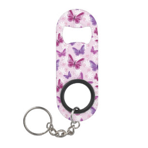 Porte-clé Décapsuleur motif de papillon 3