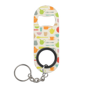 Porte-clé Décapsuleur Motif de plats