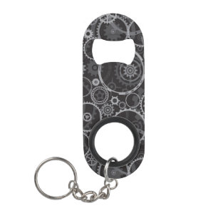 Porte-clé Décapsuleur Motif de roues dentées