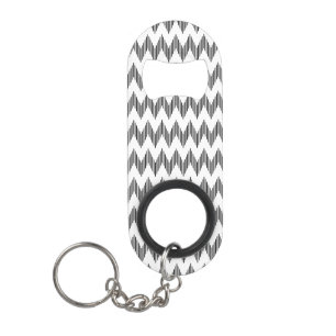Porte-clé Décapsuleur Motif de zigzag géométrique 2