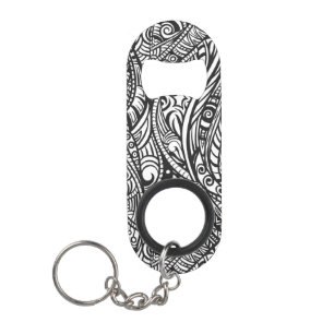 Porte-clé Décapsuleur Motif ethnique 3