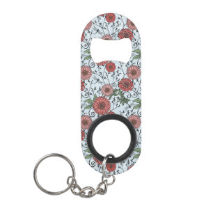 Porte-clé Décapsuleur Motif floral 3