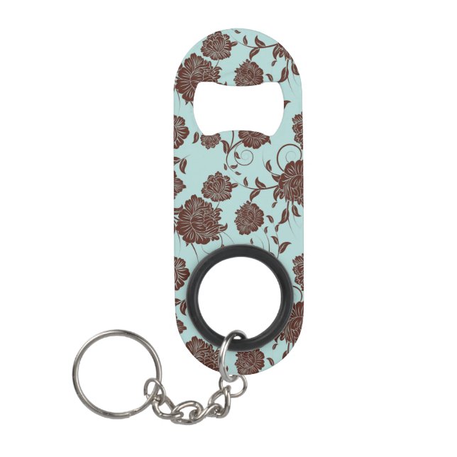 Porte-clé Décapsuleur Motif floral 5 (Devant)