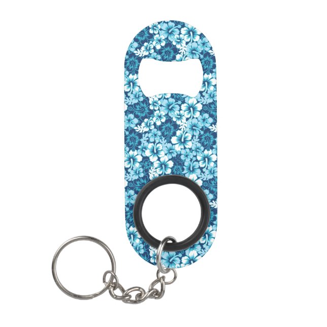 Porte-clé Décapsuleur Motif floral de ketmie de surf (Devant)