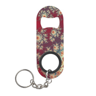 Porte-clé Décapsuleur Motif floral en spirale