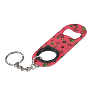 Porte-clé Décapsuleur Motif framboise