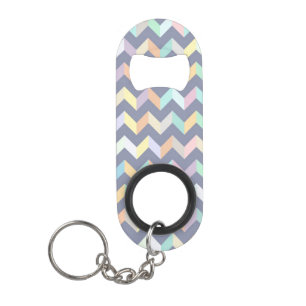 Porte-clé Décapsuleur Motif géométrique