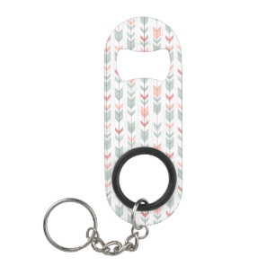 Porte-clé Décapsuleur Motif géométrique dans le rétro style