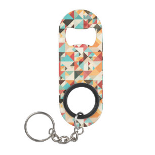 Porte-clé Décapsuleur Motif géométrique d'Earthtone