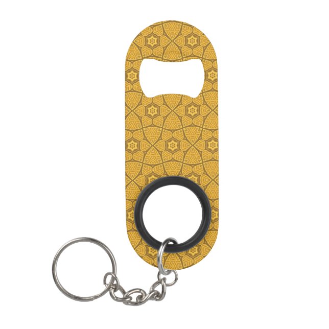 Porte-clé Décapsuleur Motif géométrique moderne ethnique 3 (Devant)