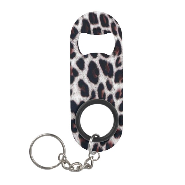 Porte-clé Décapsuleur Motif léopard (Devant)