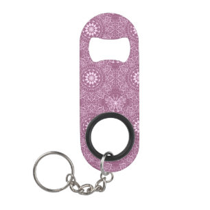 Porte-clé Décapsuleur Motif rose vintage