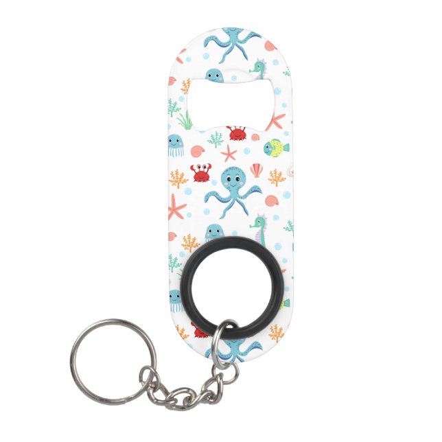 Porte-clé Décapsuleur motif Sea World (Devant)