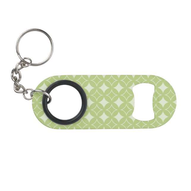 Porte-clé Décapsuleur Motif shippo vert olive (Devant (Horizontal))