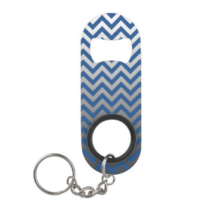 Porte-clé Décapsuleur Motif ZIGZAG - dégradés gris + votre dossier.