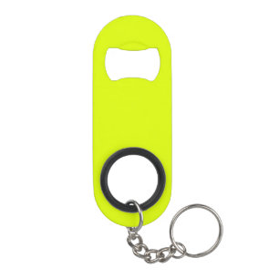 Porte-clé Décapsuleur Neon Chartreuse couleur solide Classique