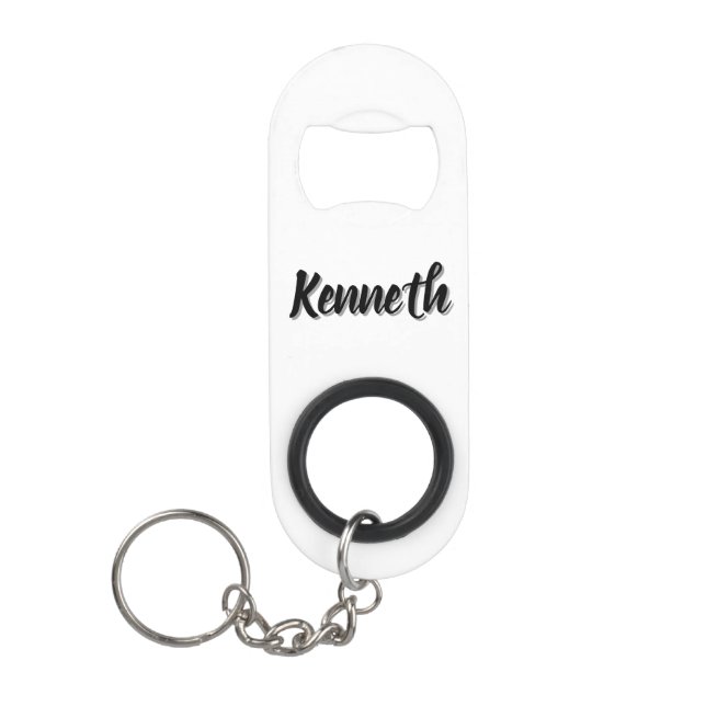 Porte-clé Décapsuleur Nom de Kenneth Mens, (Devant)