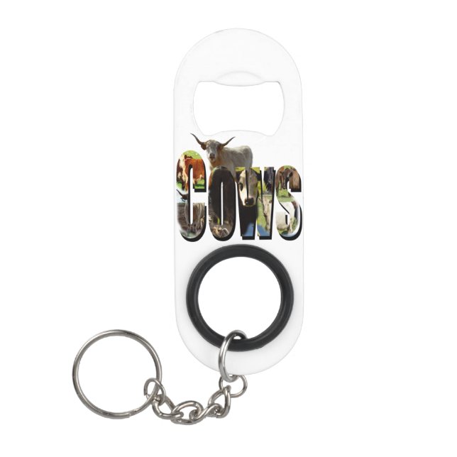 Porte-clé Décapsuleur Nom De Vaches Logo D'Image Avec Vaches, (Devant)
